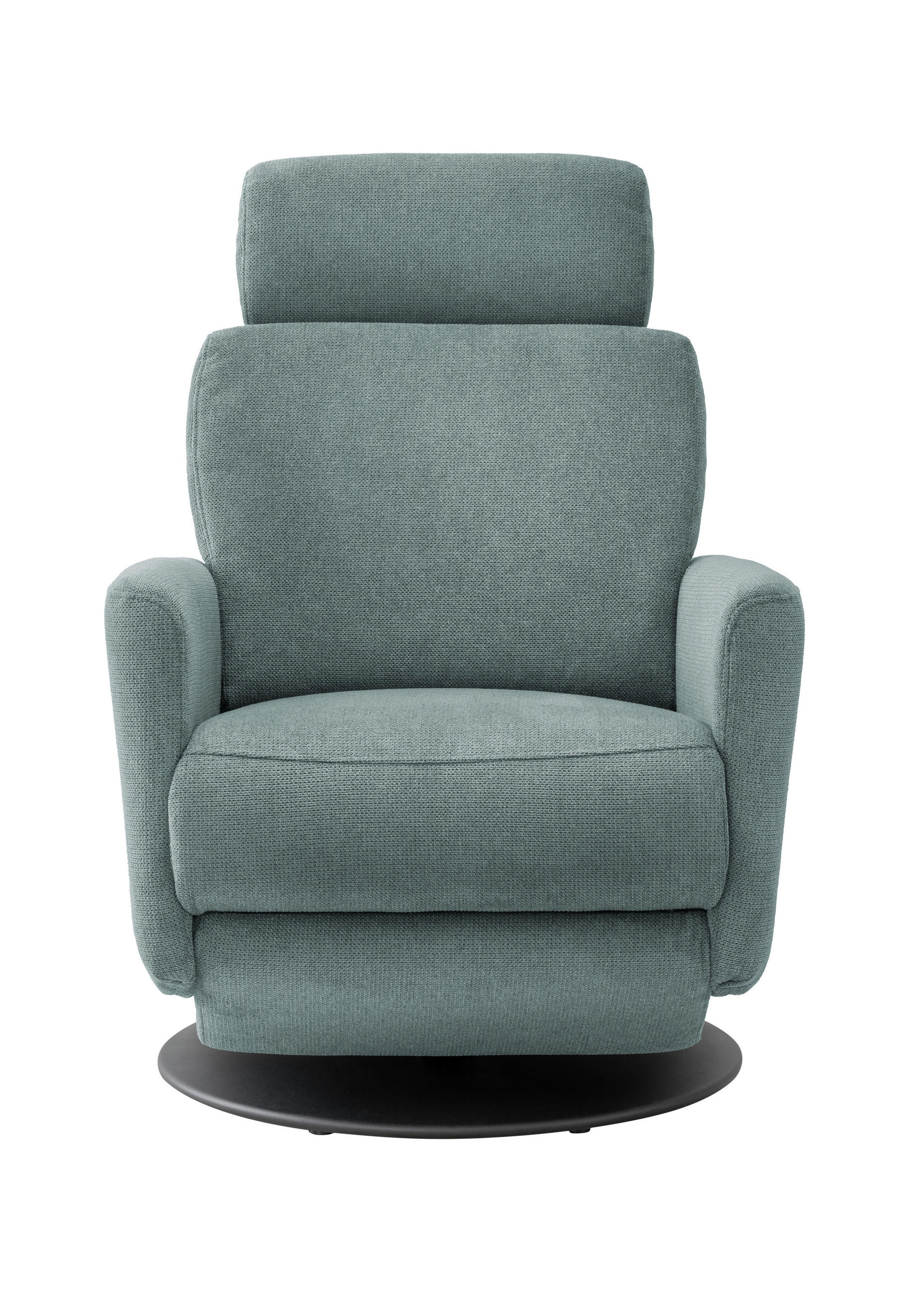 RELAXSESSEL Textil Blaugrau  - Blaugrau/Schwarz, Modern, Textil/Metall (77/105/87-154cm) - Livetastic