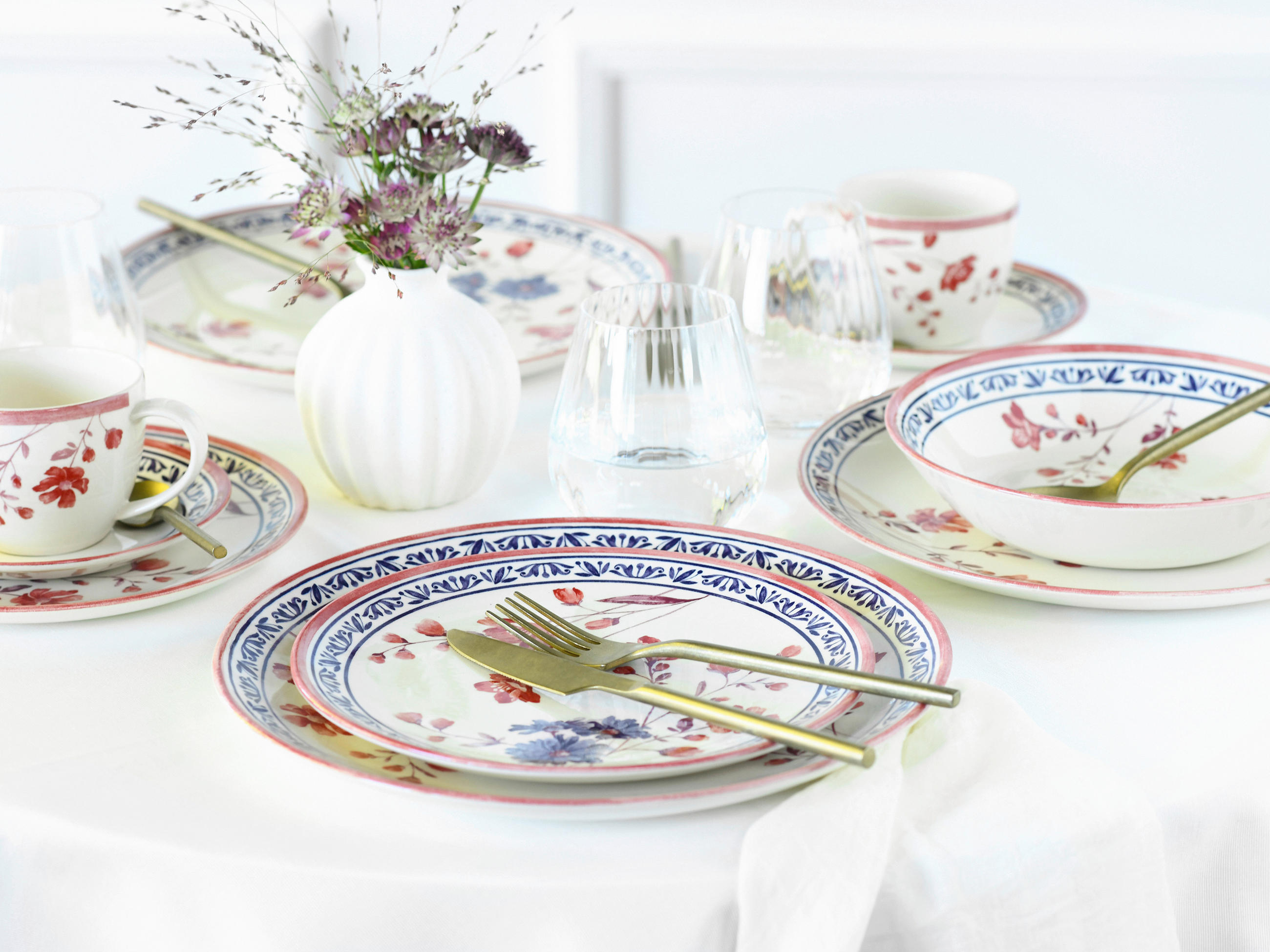 KOMBISERVICE Multicolor 30-teilig Cottage  - Multicolor, Basics, Keramik - Creatable