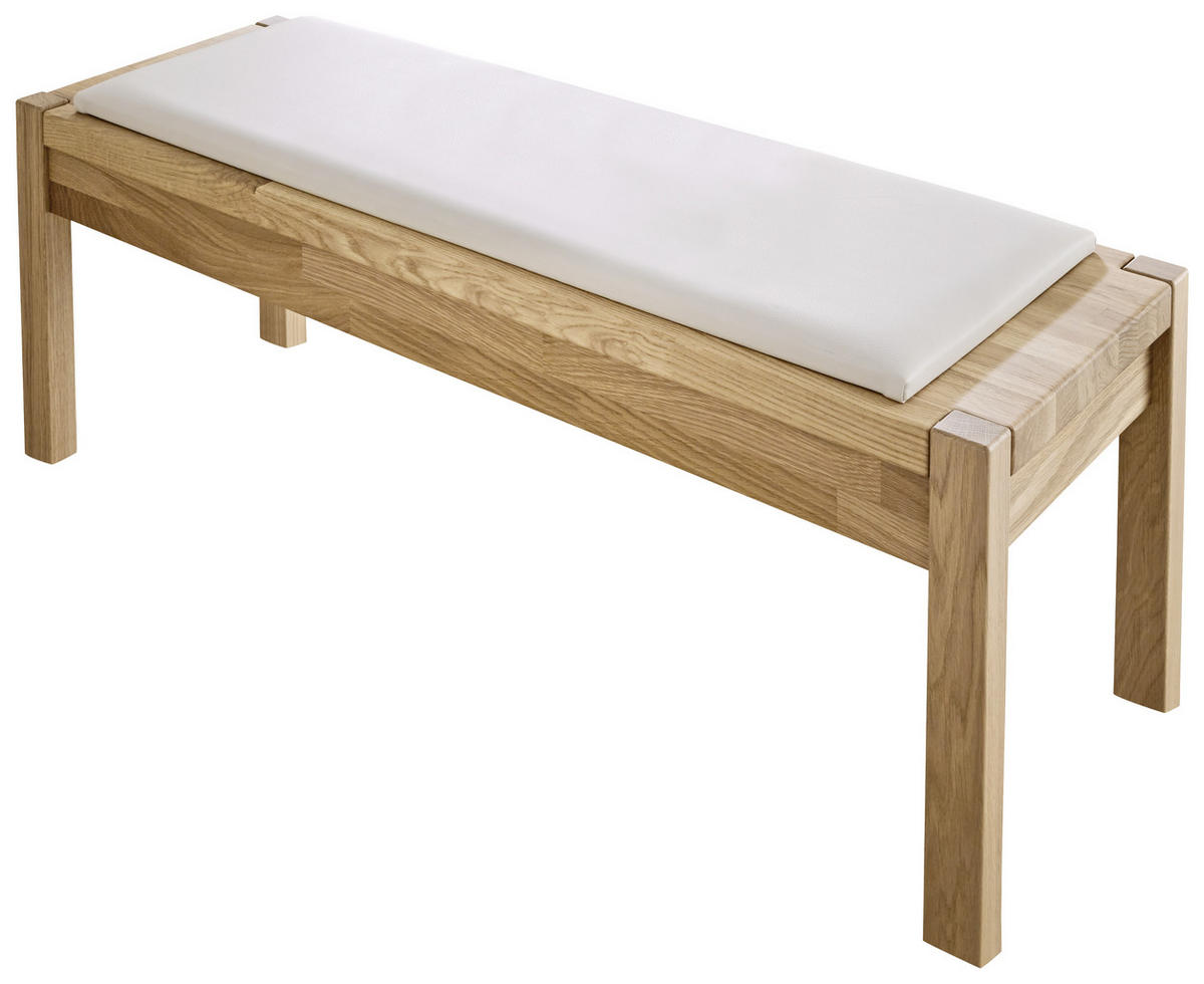 SITZBANK in Holz Naturfarben, Eichefarben  - Eichefarben/Naturfarben, Design, Holz (120/46,3/40cm) - Dieter Knoll