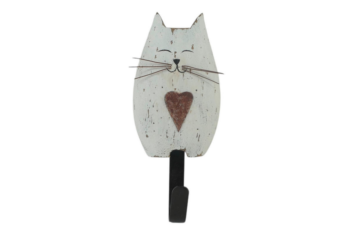 WANDHAKEN  in Kiefer Grauweiß  - Grauweiß, Basics, Holz (8/19/4cm)