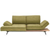 ECKSOFA  in Chenille Grün, Goldfarben  132/240 cm  - Goldfarben/Schwarz, Design, Holz/Textil (132/240cm) - Koinor