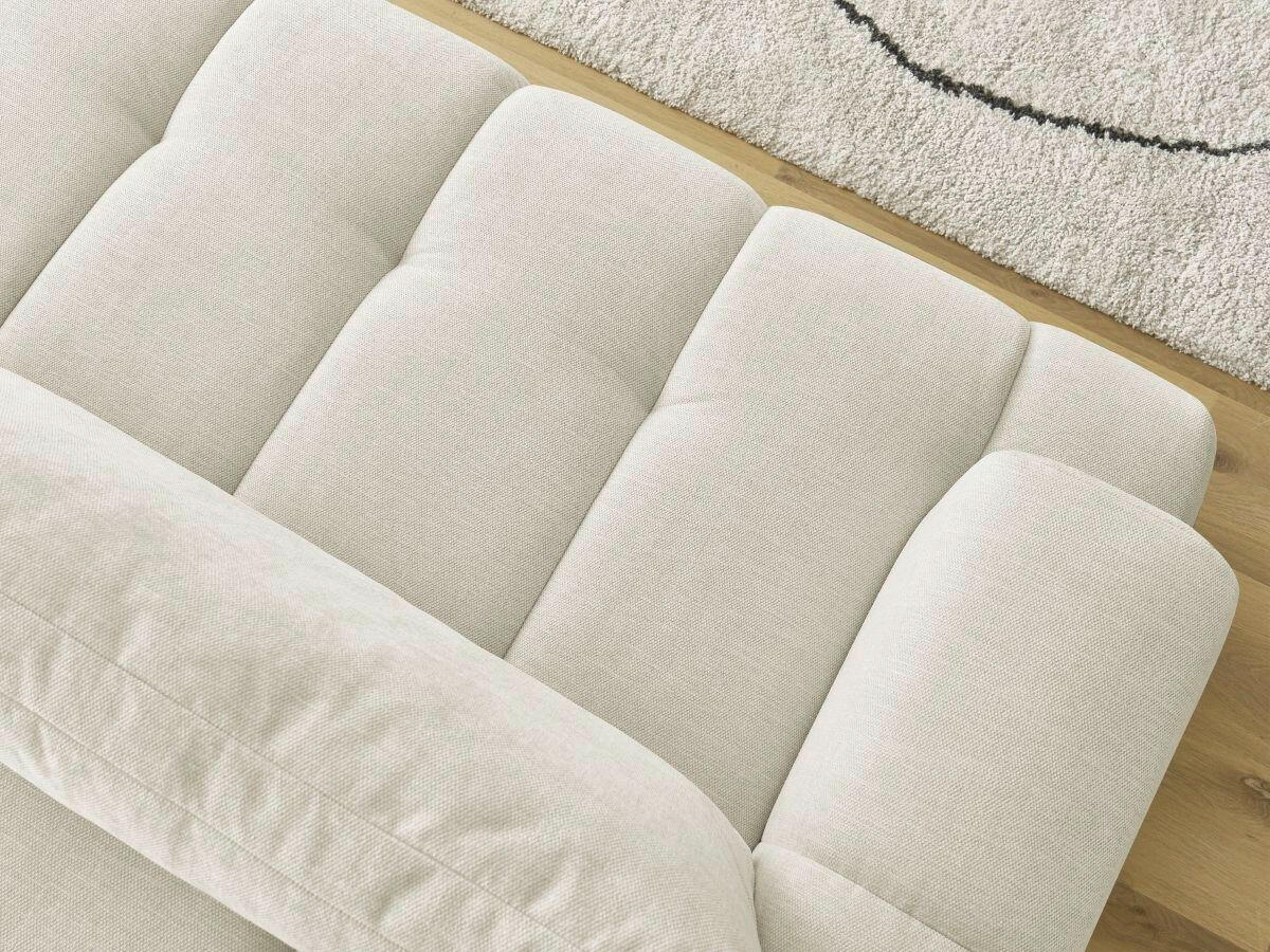 SCHLAFSOFA FUJI Leinenoptik Beige  inkl.  - Beige/Schwarz, MODERN, Kunststoff/Textil (251/113/88cm)