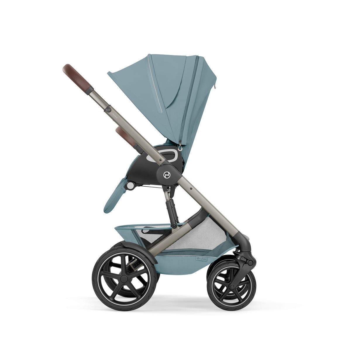 KINDERWAGEN Talos S TPE inkl. Fold-Carrycot  - Taupe/Hellblau, Basics, Textil/Metall (93/60/115cm) - cybex GOLD