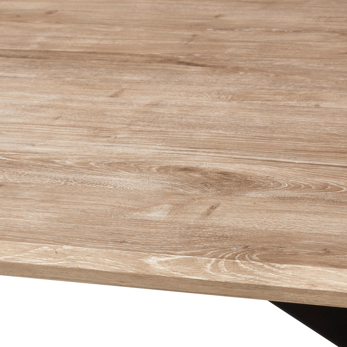ESSTISCH rechteckig Sonoma Eiche  - Schwarz/Sonoma Eiche, LIFESTYLE, Holzwerkstoff/Metall (180/90/76cm) - MID.YOU