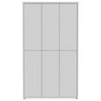 SCHUHSCHRANK 110/192/35 cm  - Grau, Basics, Holzwerkstoff/Kunststoff (110/192/35cm) - Xora