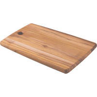 SCHNEIDEBRETT Holz Teakholz Landhaus  - Hellbraun, Basics, Holz (34/23/1,8cm)