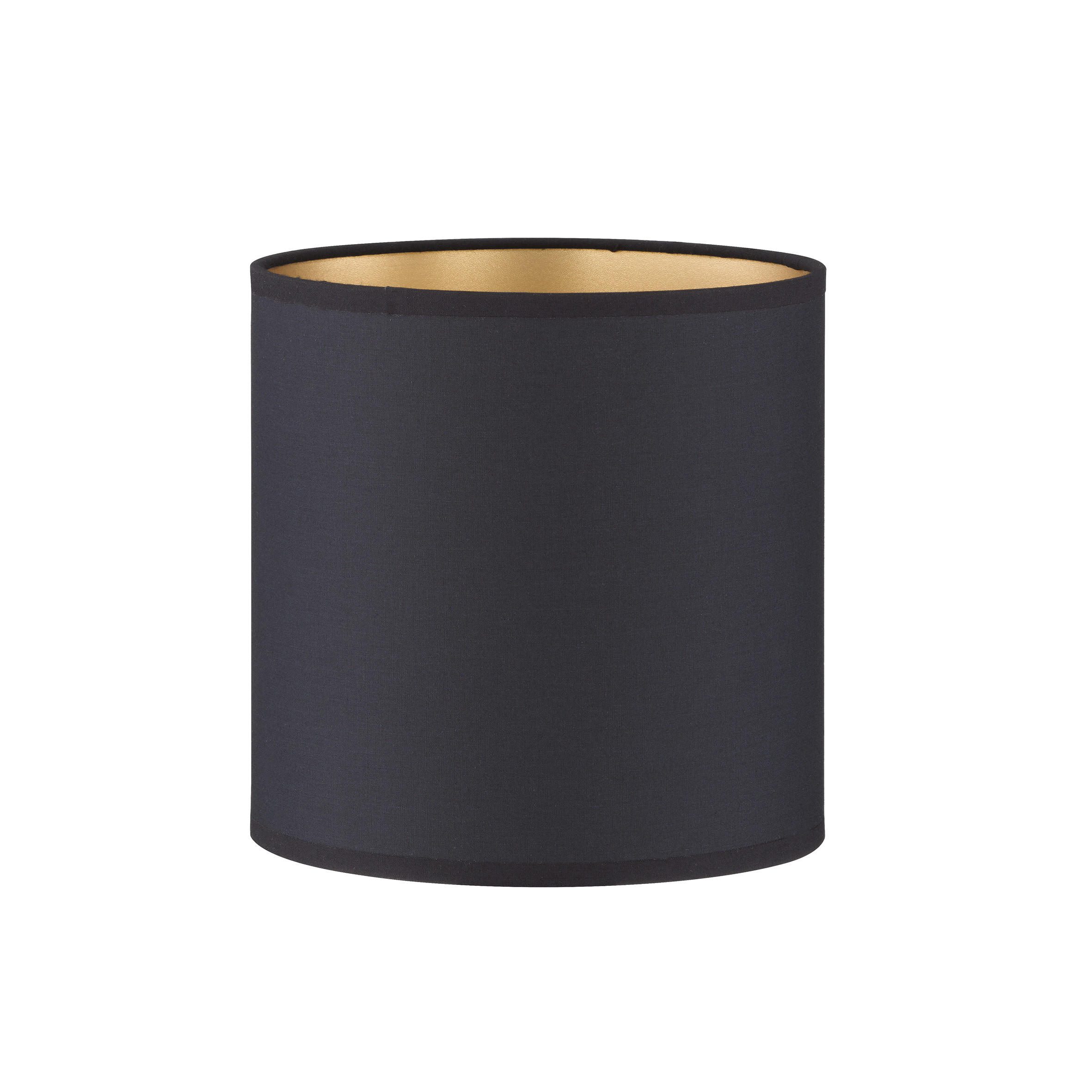 LAMPSKÄRM Modular M 18/18 cm   - svart/guldfärgad, Basics, textil (18/18cm) - Fischer & Honsel