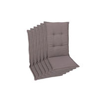 SESSELAUFLAGENSET Uni  - Taupe, Basics, Textil (50/7/120cm)