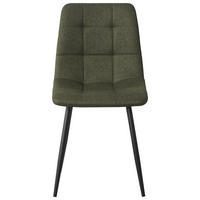 STUHL  in Eisen Webstoff Metall, Textil  - Schwarz/Grün, Design, Textil/Metall (45/86.5/55cm) - Stylife