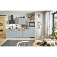 KÜCHENBLOCK PN 105 260 cm  in Eichefarben, Hellgrün, Kaschmir  - Kaschmir/Eichefarben, Design, Holzwerkstoff/Metall (260cm) - Pino