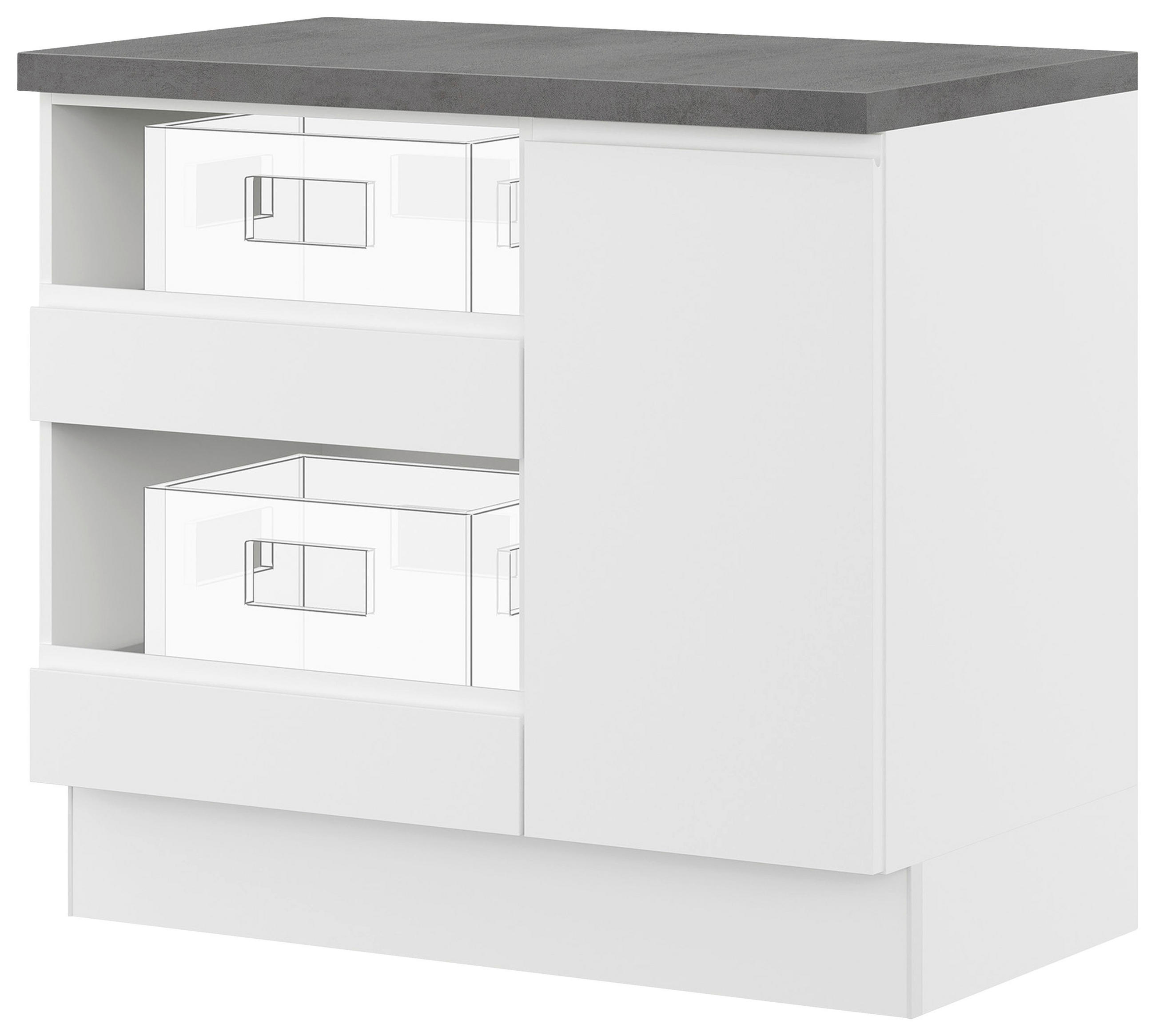 Impuls Unterschrank IP 4820 Weiß 100x91.8x58 cm