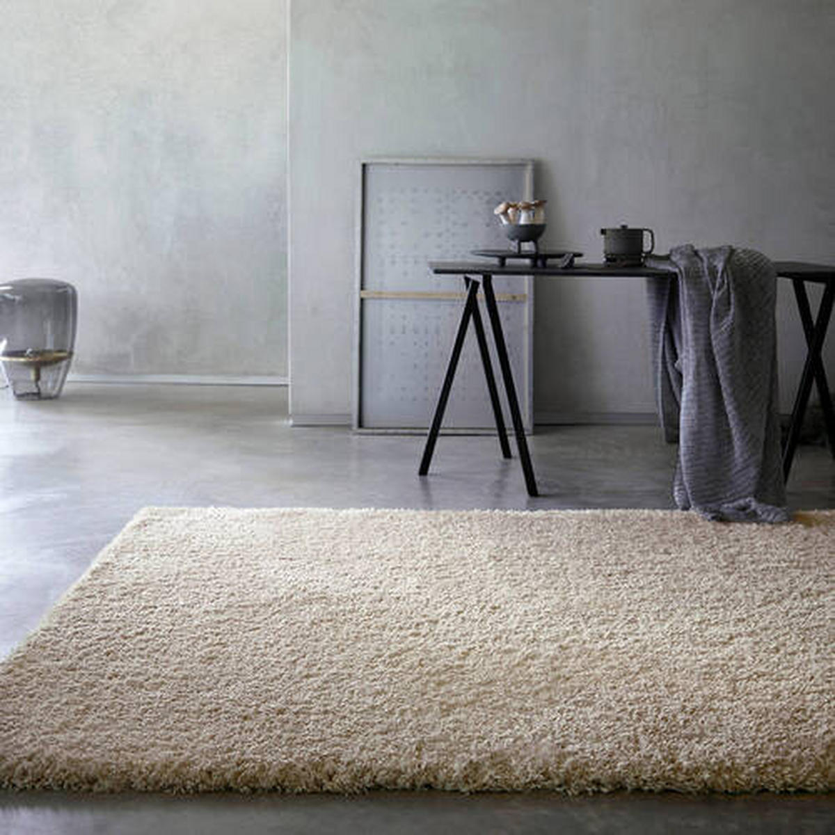 HOCHFLORTEPPICH 120/170 cm Smilla Beige  - Beige, Design, Textil (120/170cm) - Novel