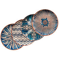 PLATZTELLER Keramik Steinzeug 4-teilig  - Blau/Weiß, Basics, Keramik (32cm) - Mäser