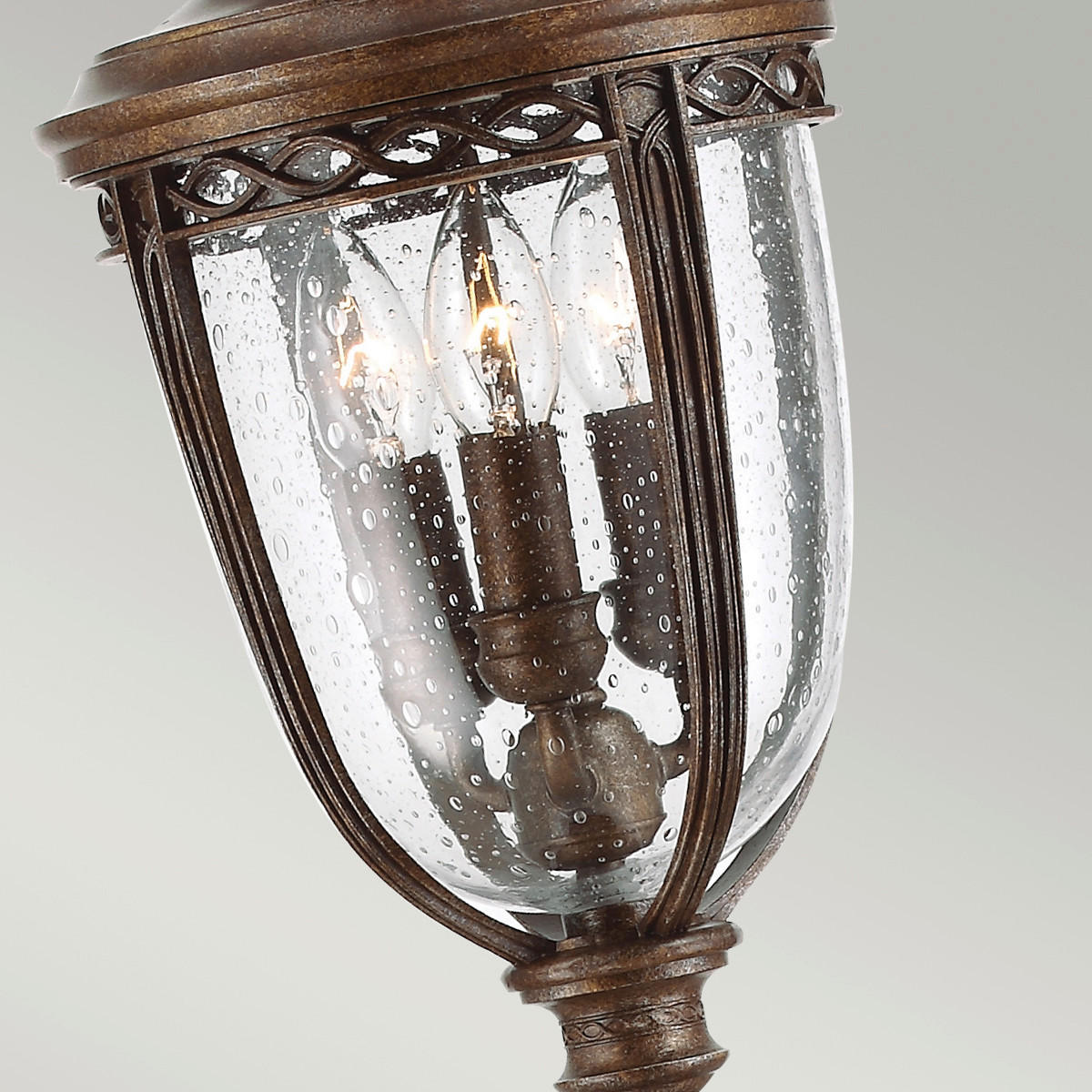 VÄGLAMPA - bronsfärgad, Basics, metall/glas (21.6/118cm) - Elstead Lighting