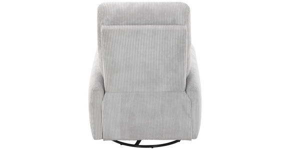 RELAXSESSEL Cord Relaxfunktion    - Hellgrau/Schwarz, Design, Textil/Metall (78/107/95cm) - Carryhome