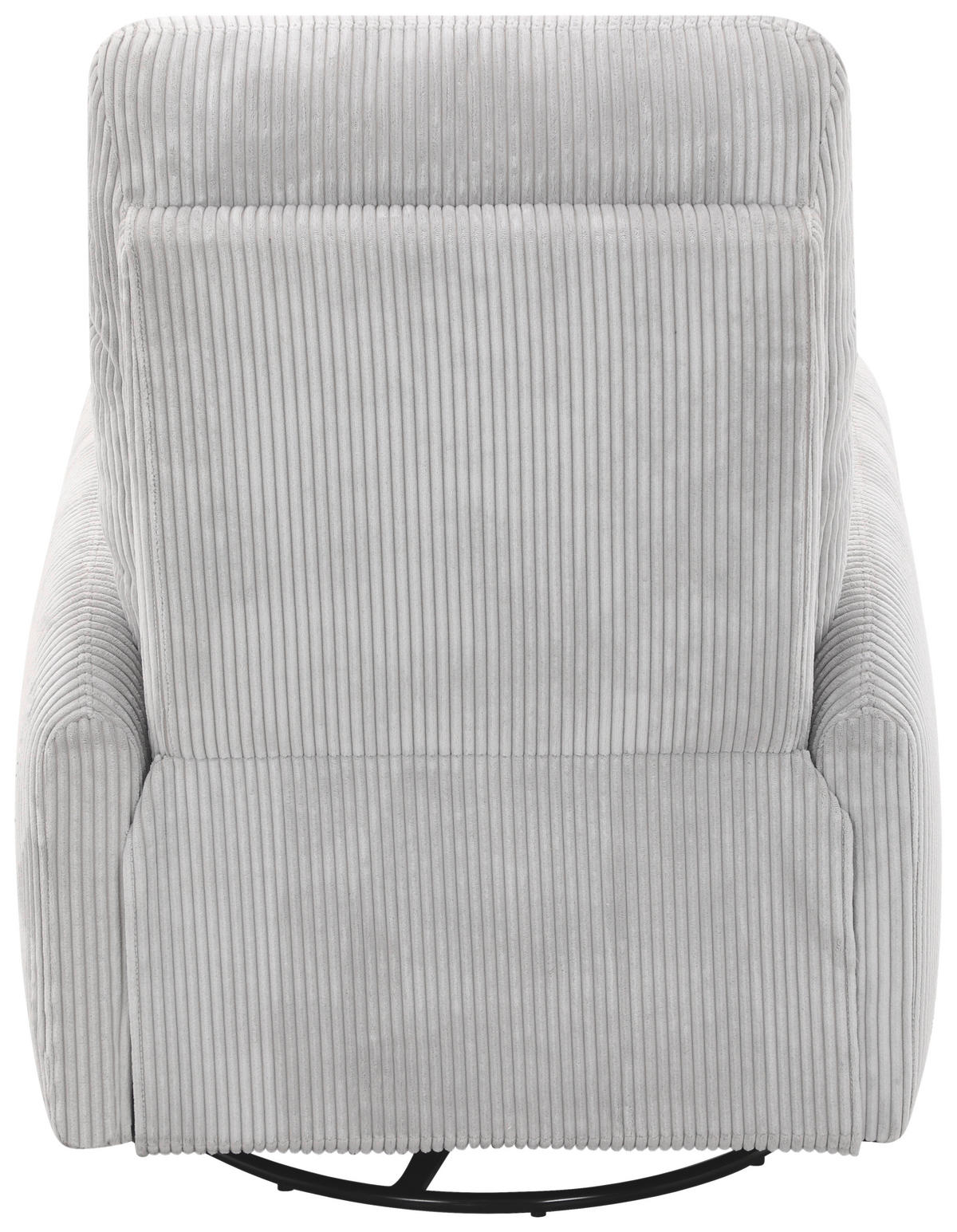 RELAXSESSEL Cord Relaxfunktion    - Hellgrau/Schwarz, Design, Textil/Metall (78/107/95cm) - Carryhome