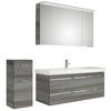 BADEZIMMER 4-teilig  in 153 cm  - Chromfarben/Graphitfarben, KONVENTIONELL, Glas/Holzwerkstoff (153cm) - Pelipal