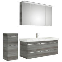 BADEZIMMER 4-teilig  in 153 cm  - Chromfarben/Graphitfarben, KONVENTIONELL, Glas/Holzwerkstoff (153cm) - Pelipal