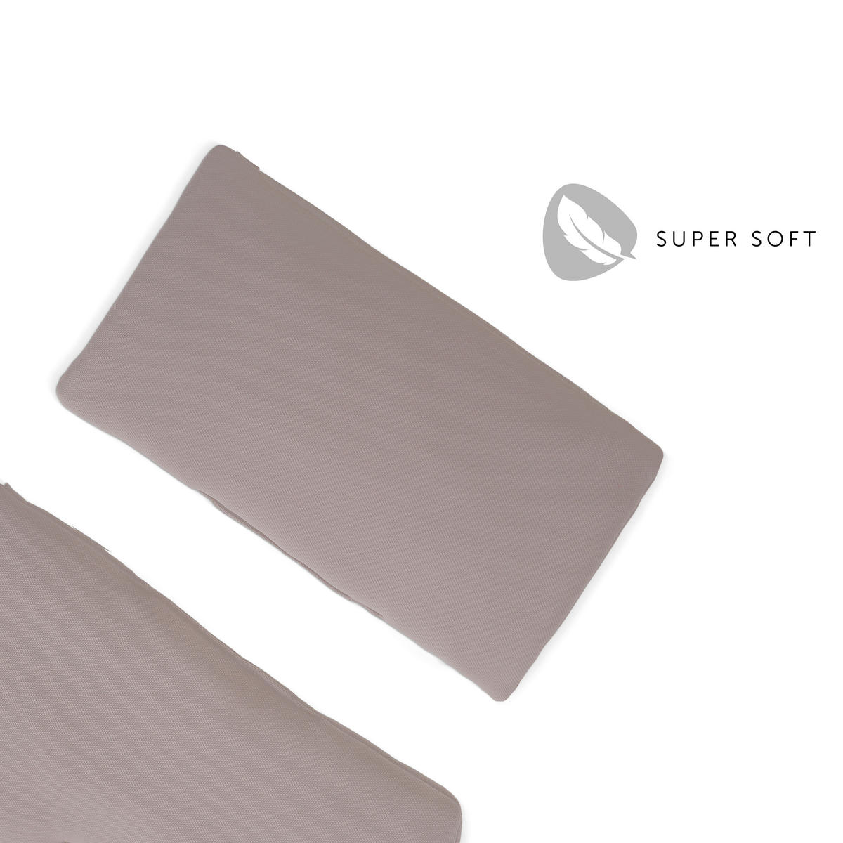 HOCHSTUHLEINLAGE Highchairpad Deluxe  - Beige, Basics, Textil (44/24cm) - Hauck