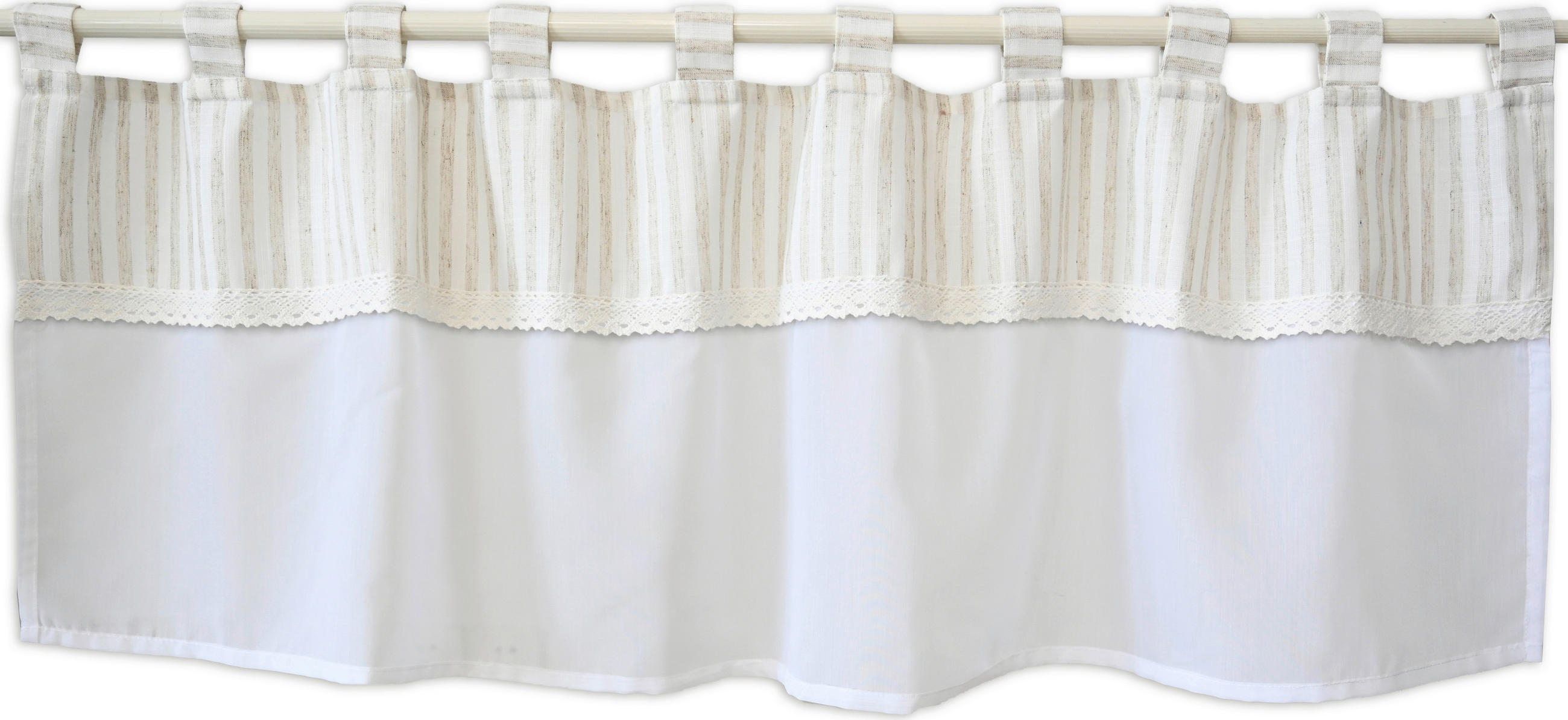 KURZGARDINE   140/48 cm   - Beige/Naturfarben, Basics, Textil (140/48cm)