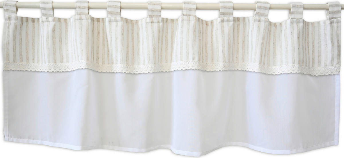KURZGARDINE   140/48 cm   - Beige/Naturfarben, Basics, Textil (140/48cm)