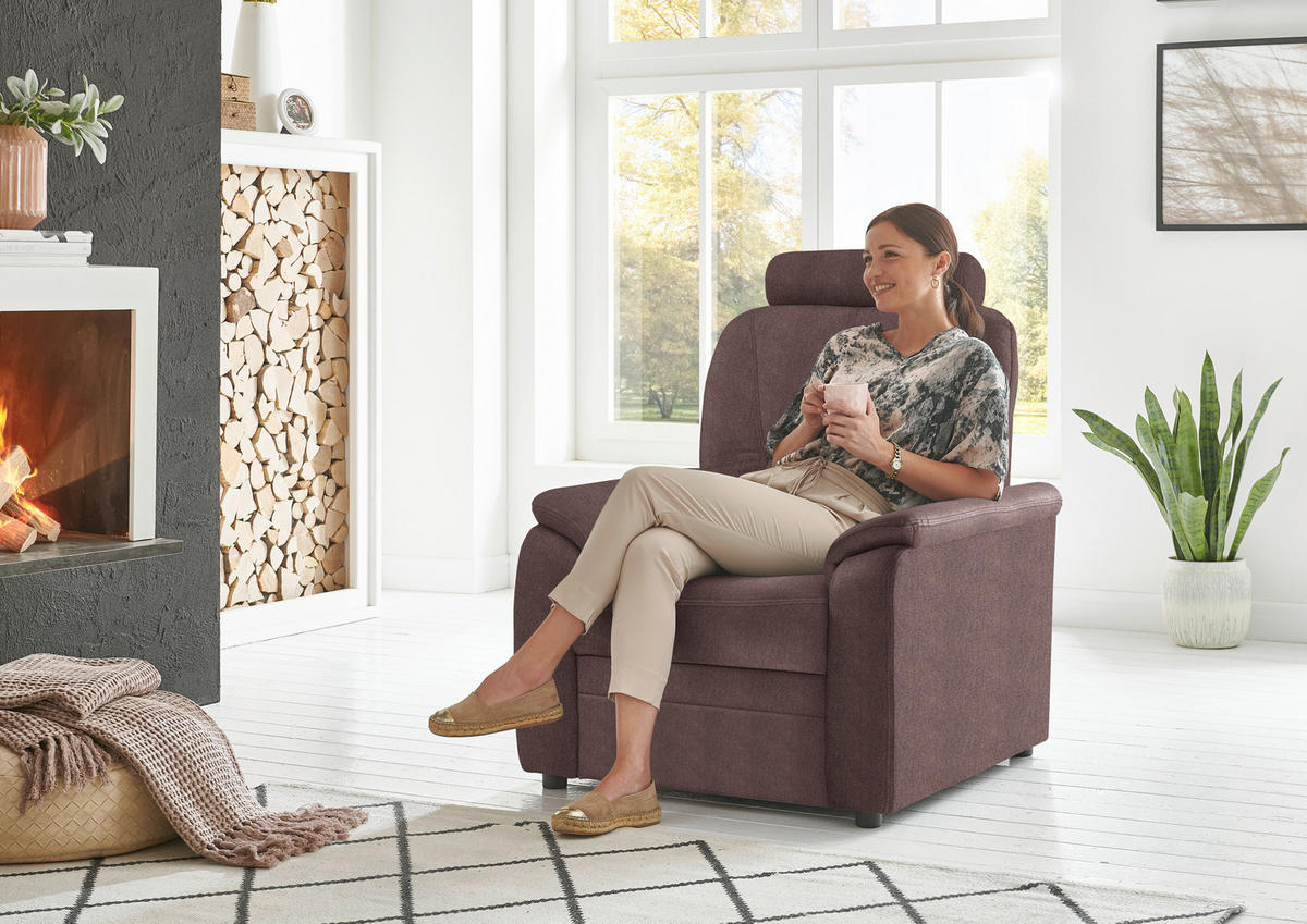 FERNSEHSESSEL Chenille Braun  - Schwarz/Braun, Konventionell, Kunststoff/Textil (90/96/89cm) - Beldomo Comfort