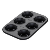 MUFFINFORMA - fekete, Basics, fém (3/18,7/32,5cm) - Dr.Oetker