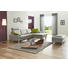 Ecksofa Webstoff Rücken echt - Beige/Hellgrau, Design, Textil (266/192cm) - Erpo