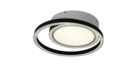 LED-DECKENLEUCHTE 50.5/10,5 cm - Schwarz/Weiß, Design, Kunststoff/Metall (50.5/10,5cm) - Ambiente