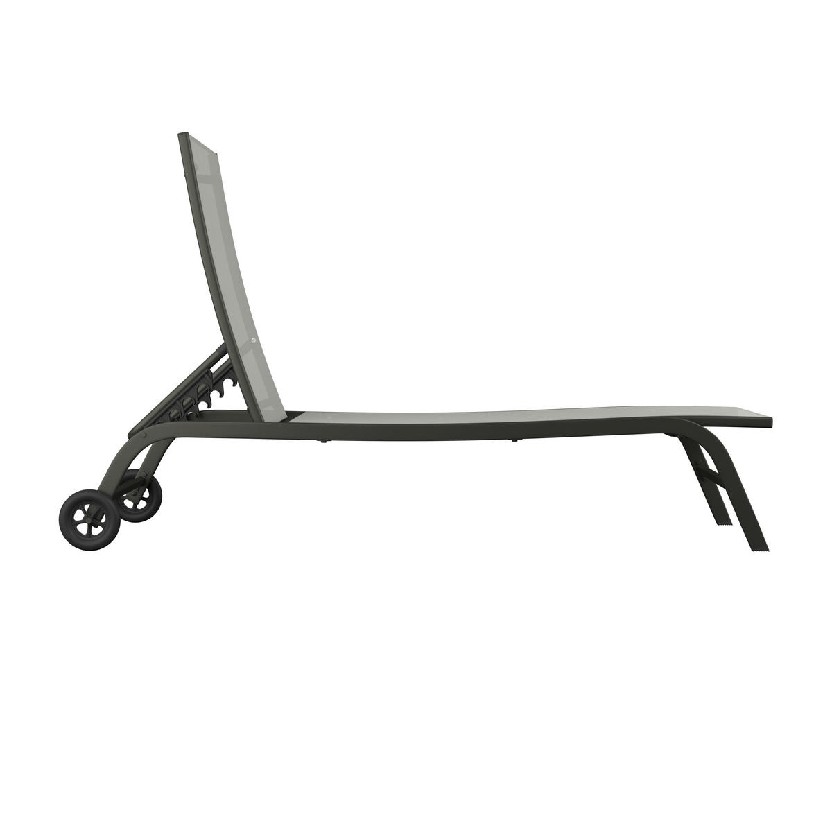 SOLSÄNG   192/60/93 cm  - grå, Basics, metall/textil (192/60/93cm) - Ambia Garden