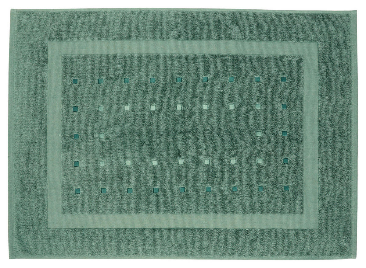 KOUPELNOVÁ PŘEDLOŽKA, 50/70 cm - tmavě zelená, Design, textil (50/70cm) - Esposa