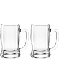 BIERKRUG 380 ml 2-teilig  - Transparent, Basics, Glas (18,2/13,6/9,5cm) - Leonardo