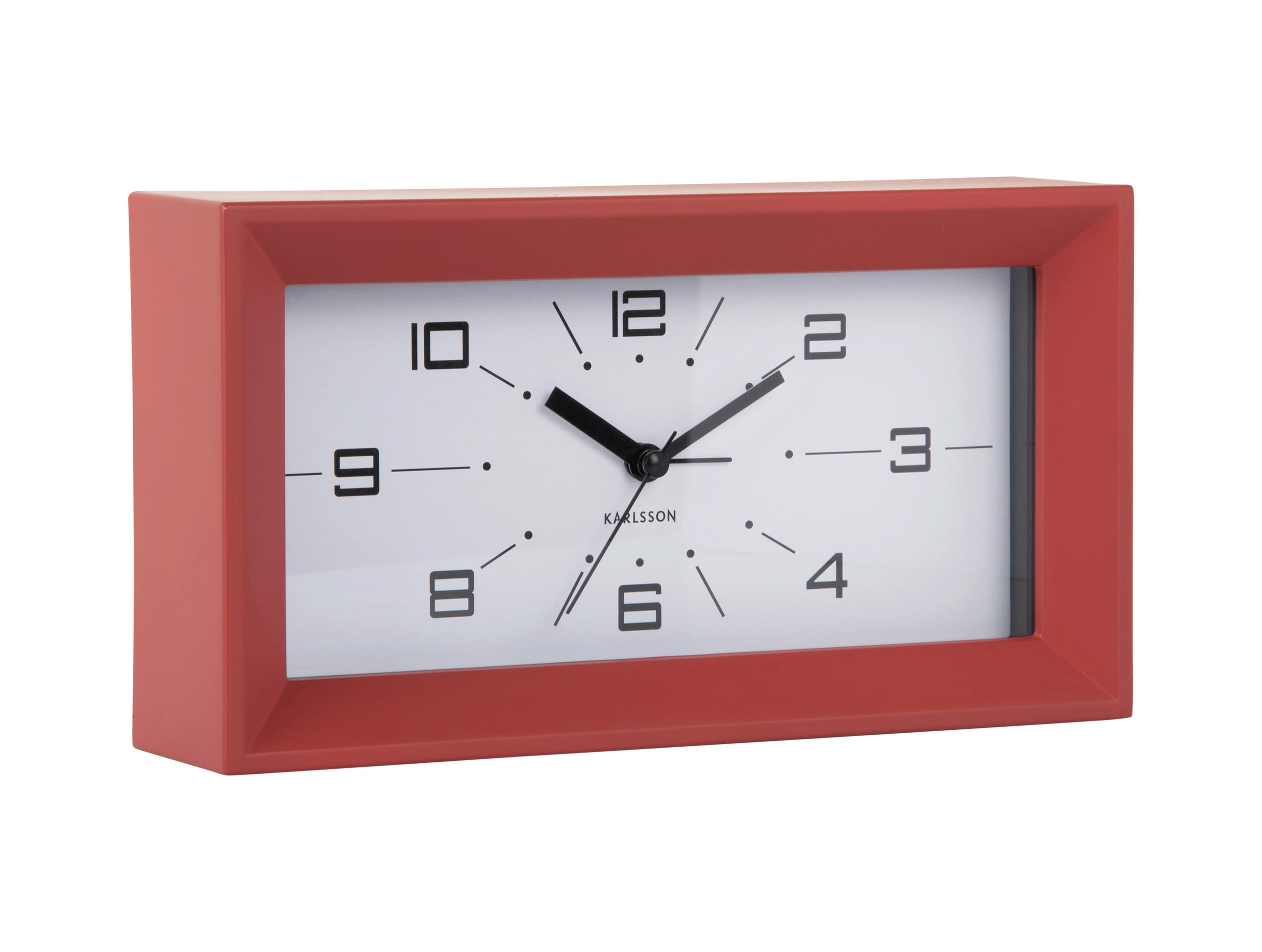 WANDUHR  Rostfarben  - Rostfarben, Basics, Kunststoff (20/11/6cm) - Karlsson