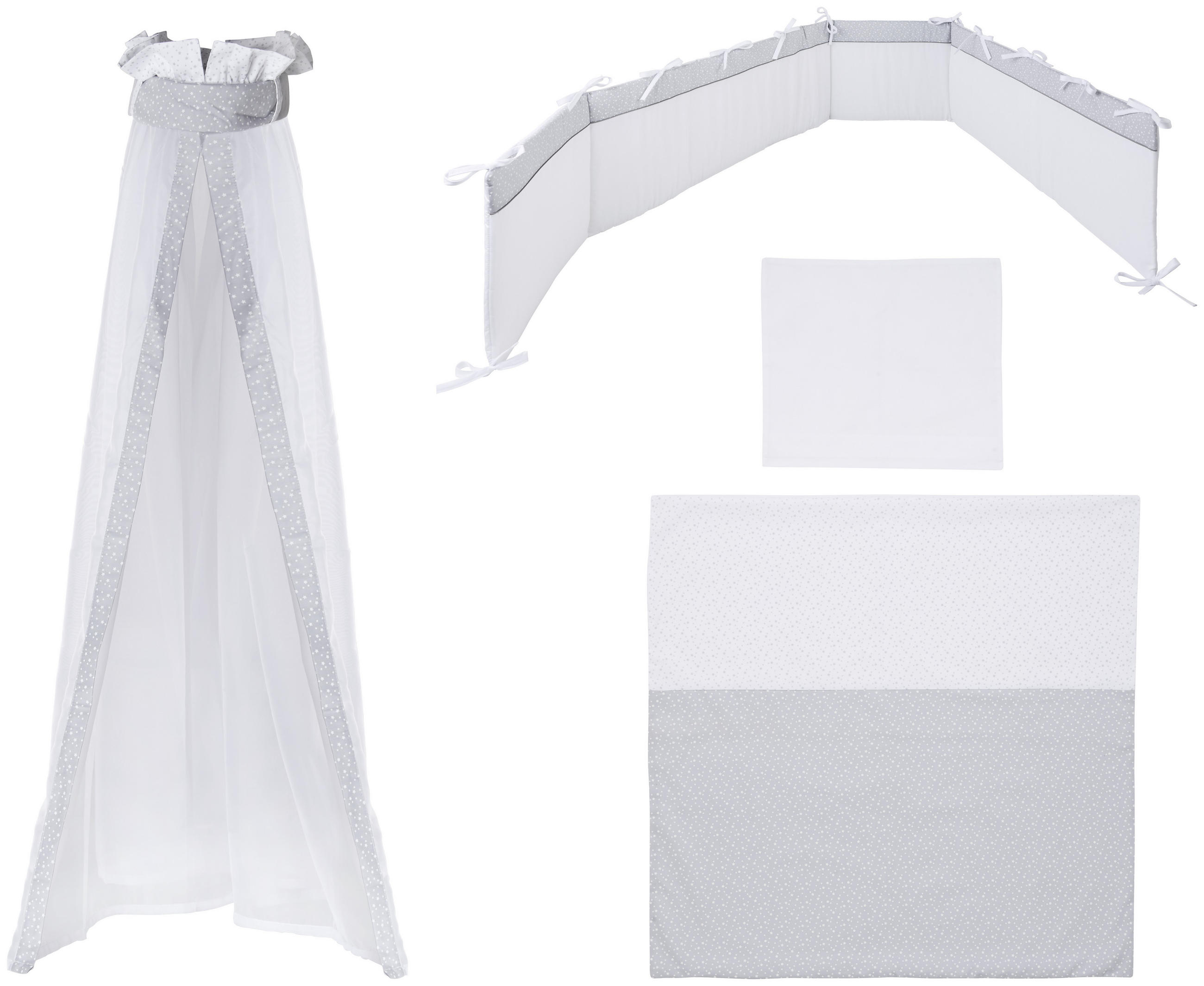 Wiegenset White Stars