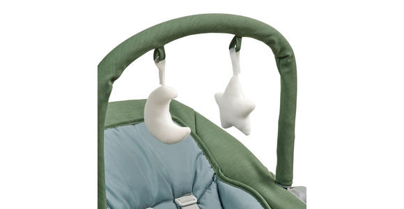 SCHAUKELWIPPE  - Waldgrün/Hellgrau, Basics, Kunststoff/Textil (66/45/48-58cm) - My Baby Lou
