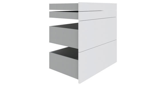 SCHUBLADENSET 90,9/82/46,8 cm Weiß - Weiß, KONVENTIONELL, Holzwerkstoff (90,9/82/46,8cm) - Hom`in