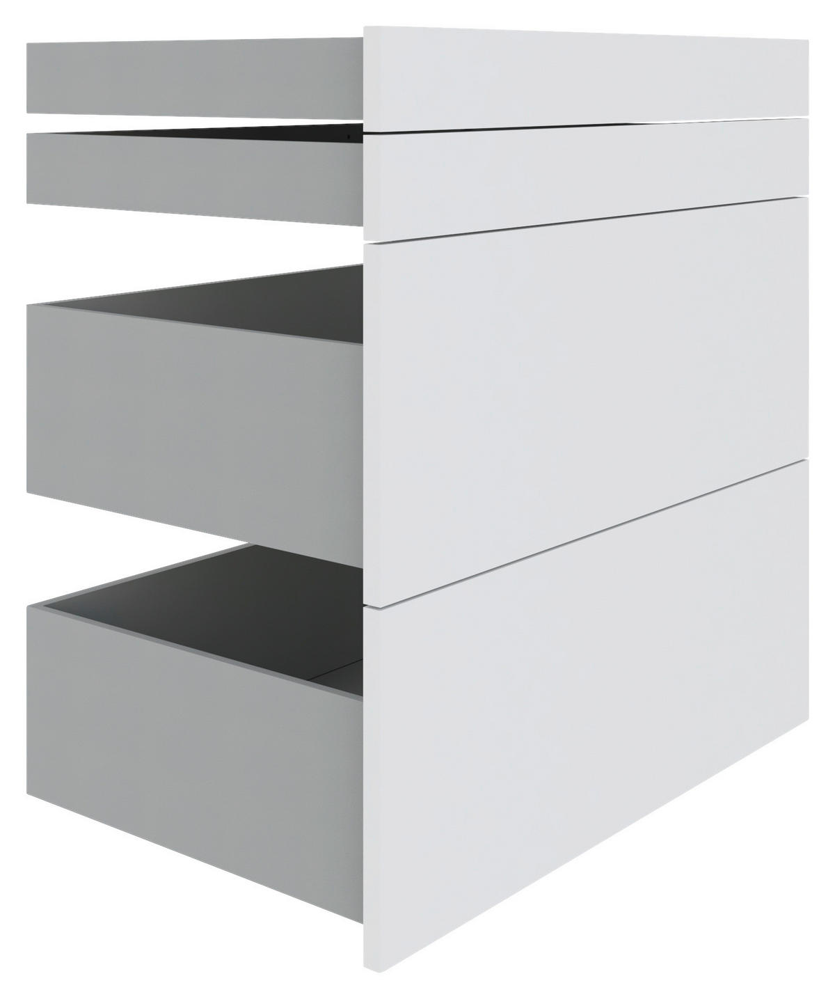 SCHUBLADENSET 90,9/82/46,8 cm   - Weiss, Konventionell, Holzwerkstoff (90,9/82/46,8cm) - Hom`in