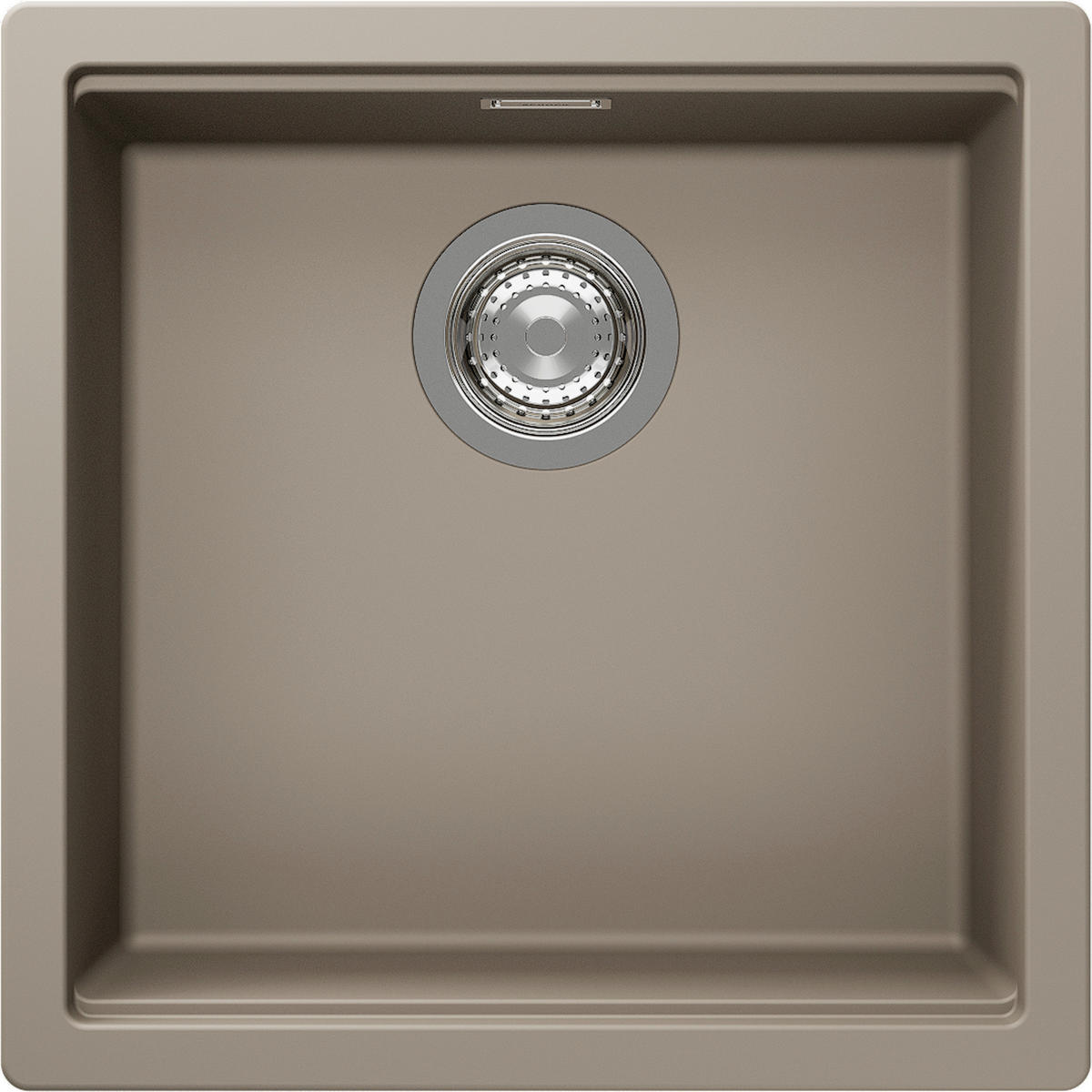 SPÜLE KIRN100ATWI  - Beige, Basics, Stein (45,6/28,9/45,6cm) - Schock