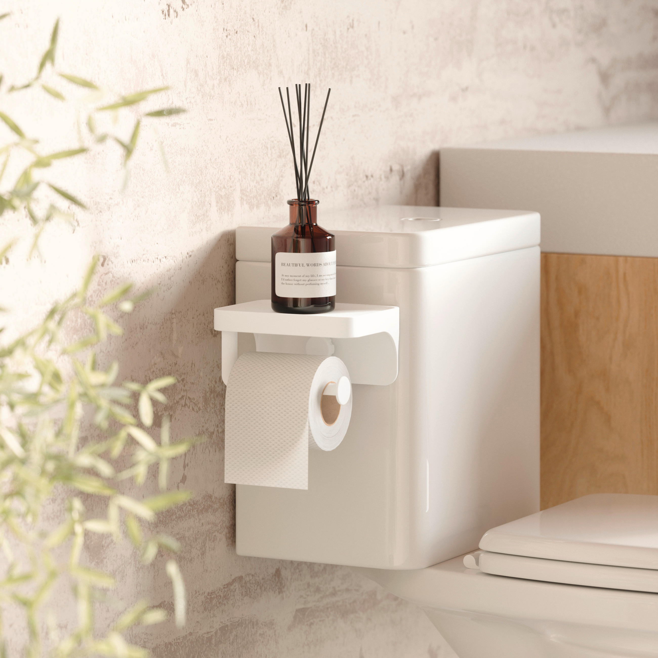 TOILETTENPAPIERHALTER - Weiß, KONVENTIONELL, Kunststoff (11/8/16cm) - Umbra