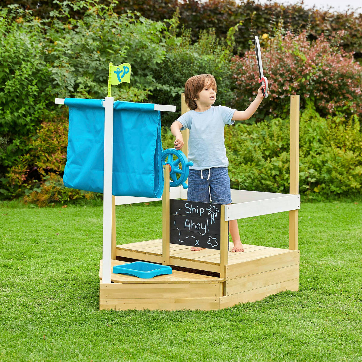 SANDKASTEN  - Kieferfarben, KONVENTIONELL, Holz (92/118/180cm) - Ambia Garden
