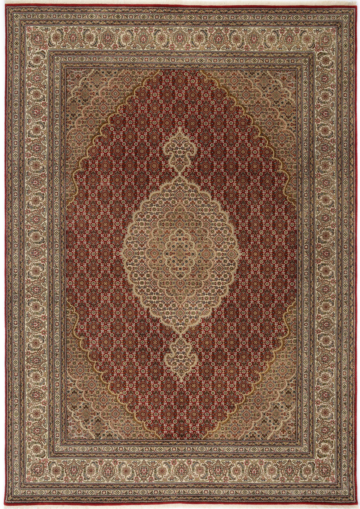 LÄUFER 80/350 cm  - Rot/Creme, Design, Textil (80/350cm) - Cazaris