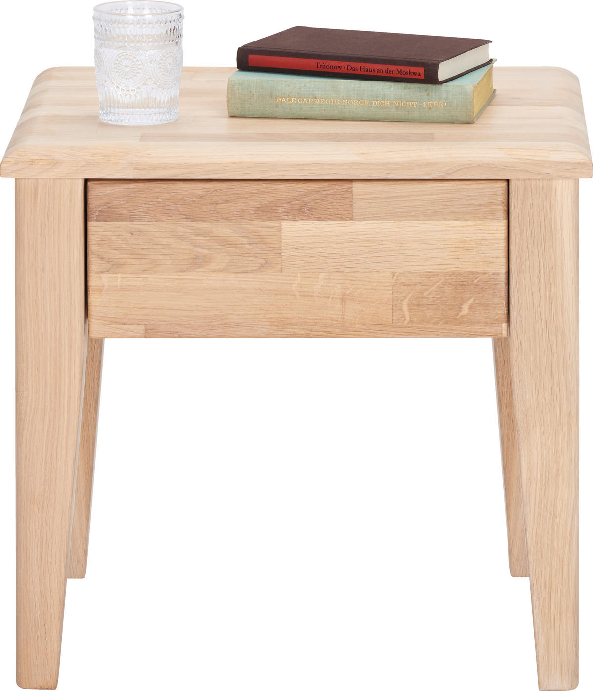 NACHTKÄSTCHEN in massiv Wildeiche Eichefarben  - Eichefarben, Natur, Holz (50/48/40cm) - Linea Natura