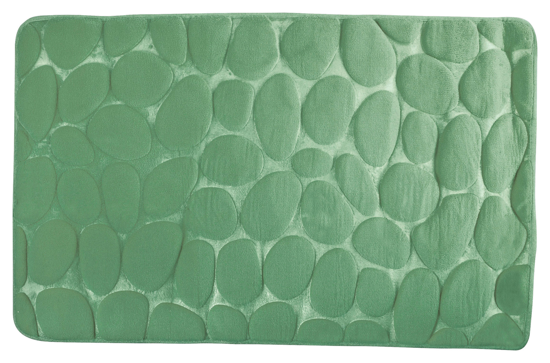 BADTEPPICH Grün 50/80 cm  - Grün, KONVENTIONELL (50/80cm) - Spirella