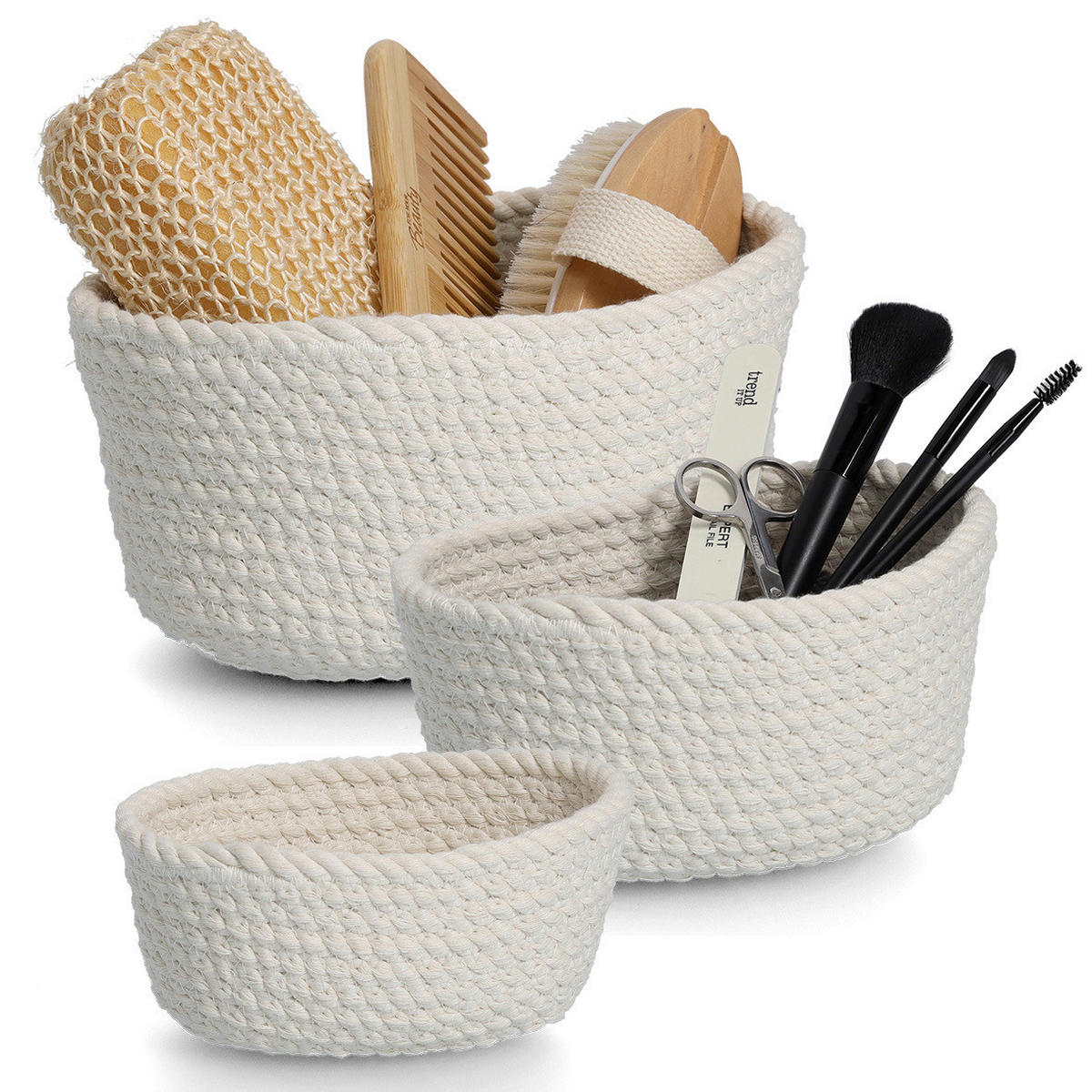 KORBSET - Basics, Textil (24/17/13cm)