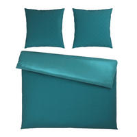 WENDEBETTWÄSCHE Satin 200/200 cm  - Petrol, Textil (200/200cm) - Bio:Vio