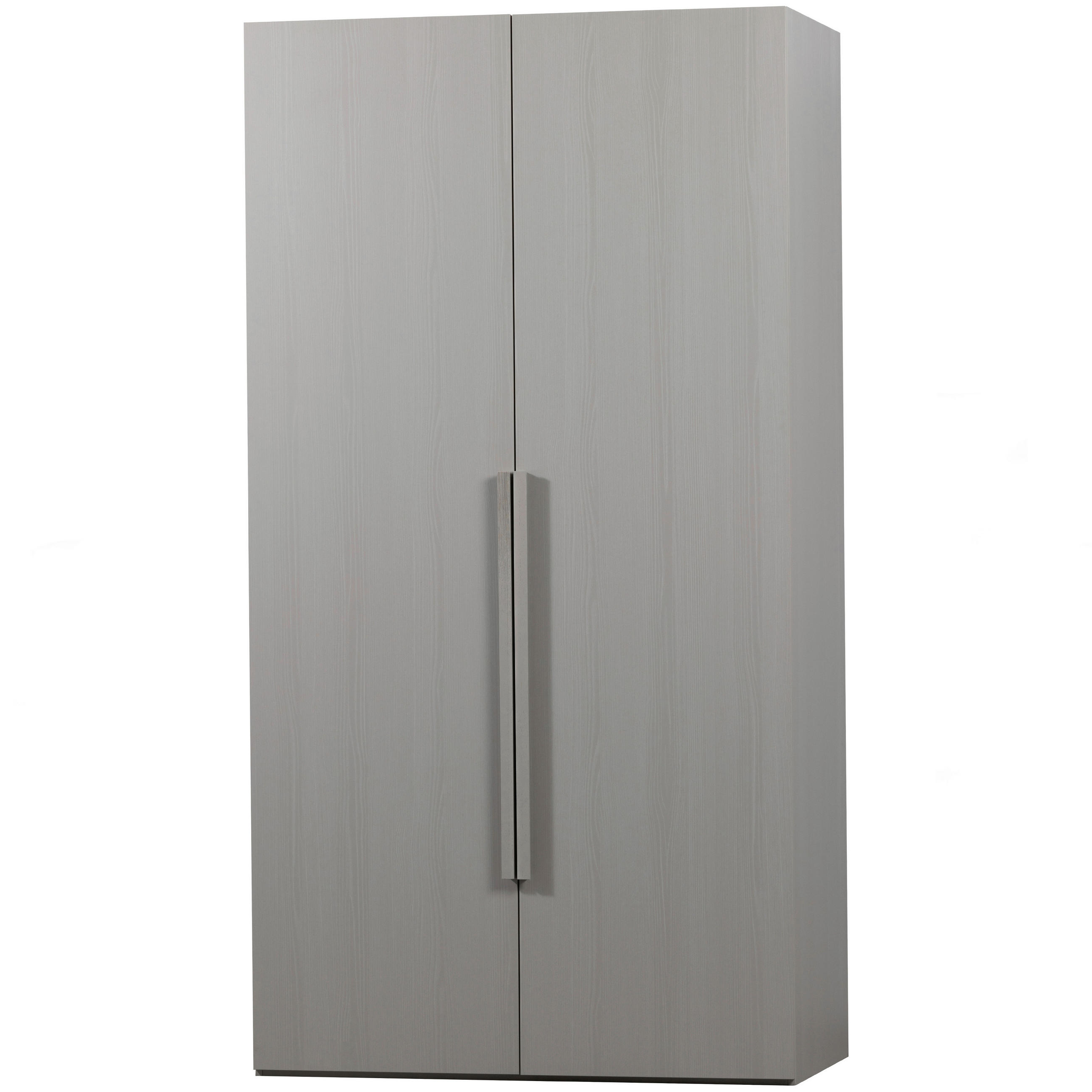 DREHTÜRENSCHRANK 110/210/58 cm 2-türig Grau  - Walnussfarben/Grau, Design, Holz (110/210/58cm) - Livetastic