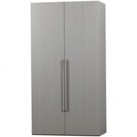 DREHTÜRENSCHRANK 110/210/58 cm 2-türig Grau  - Walnussfarben/Grau, Design, Holz (110/210/58cm) - Livetastic