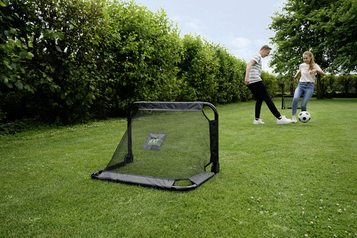 FUßBALLTOR EXIT PICO, 2-er Set - Schwarz, KONVENTIONELL, Kunststoff/Metall (90/60/60cm) - EXIT Toys