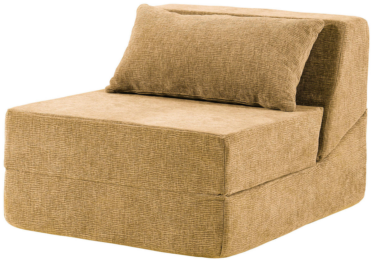 SOFAELEMENT in Leinenoptik Gelb  - Gelb, Design, Textil (82/64/95cm) - P & B
