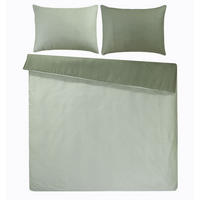 BETTWÄSCHESET Satin 200/210 cm  65 cm/100 cm  - Mintgrün, Basics, Textil (200/210cm) - Ambiente